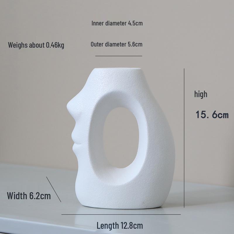 European Ceramic Vase for Home Décor: Ideal for Living Rooms, TV Cabinets, and Wine Cabinets - Perfect for Dried or Hydroponic Flowers