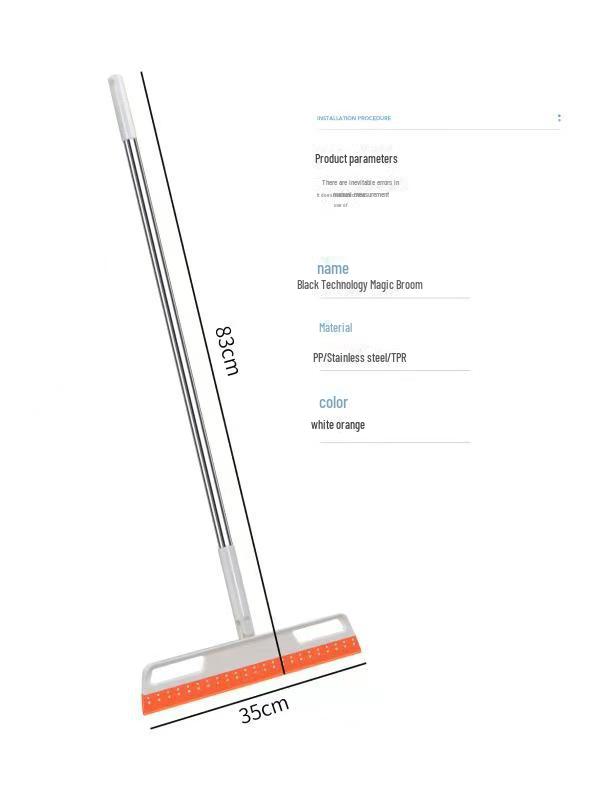 

Силиконовый скребок для ванной комнаты: Чистка полов и стекол без пыли