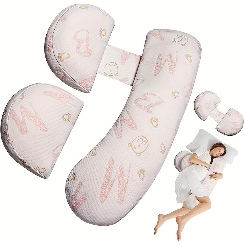 1pc SoftTouch Pregnancy Pillow Multi Functional U-Hug Design Polyester Fiber Material Comfortable Support for Side Sleepers розовый 6500₽