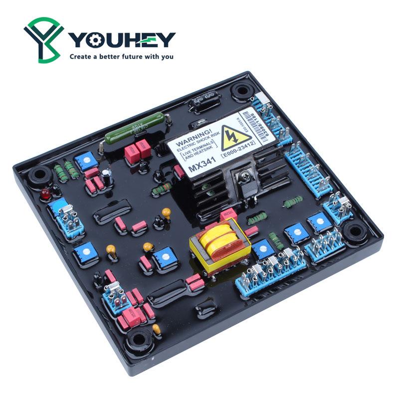 MX341 High-Quality AVR for Brushless Generator with Red Capacitor