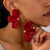 Ein Paar Ohrringe für Damen, Acryl-Blumen-Naturalismus-Ohrringe, Geeignet für den täglichen Gebrauch und den Urlaubsgebrauch
