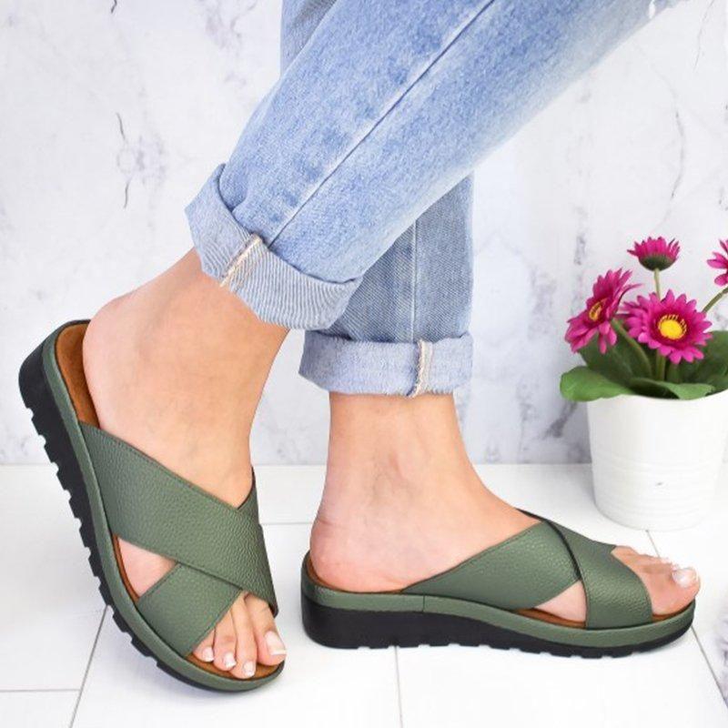Women Sandal 2024 Chunky Woman Shoes Comfort Female Wedge Platform Shoes Ladies Casual Women's Slippers Footwear Sandalias Mujer