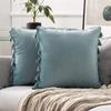 Nordic Style Solid Color Tassel Pillow Cover Short Plush Cushion Covers Bedroom Sofa Decorative Pillowcase Bohemian Style Gift Cushion Covers