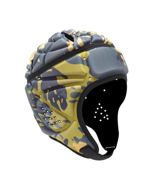 Adjustable Kids Outdoor Sports EVA Football Helmet Goalkeeper Shockproof Soft Rugby Helmets for Football & Rugby