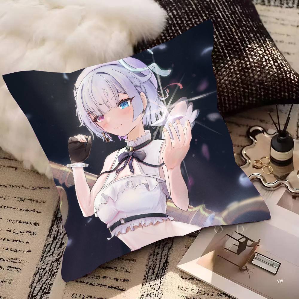 Amemiya Nazuna Anime V-VShojo Pillow Case Fashion Square Pillowcase Bedroom Sofa Room Ins Decoration Leisure