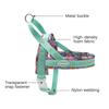 Colorful Floral Printing Padded Harness for Dogs Adjustable No-pull Nylon Pet Walking Training Vest for Small Medium Large Dogs