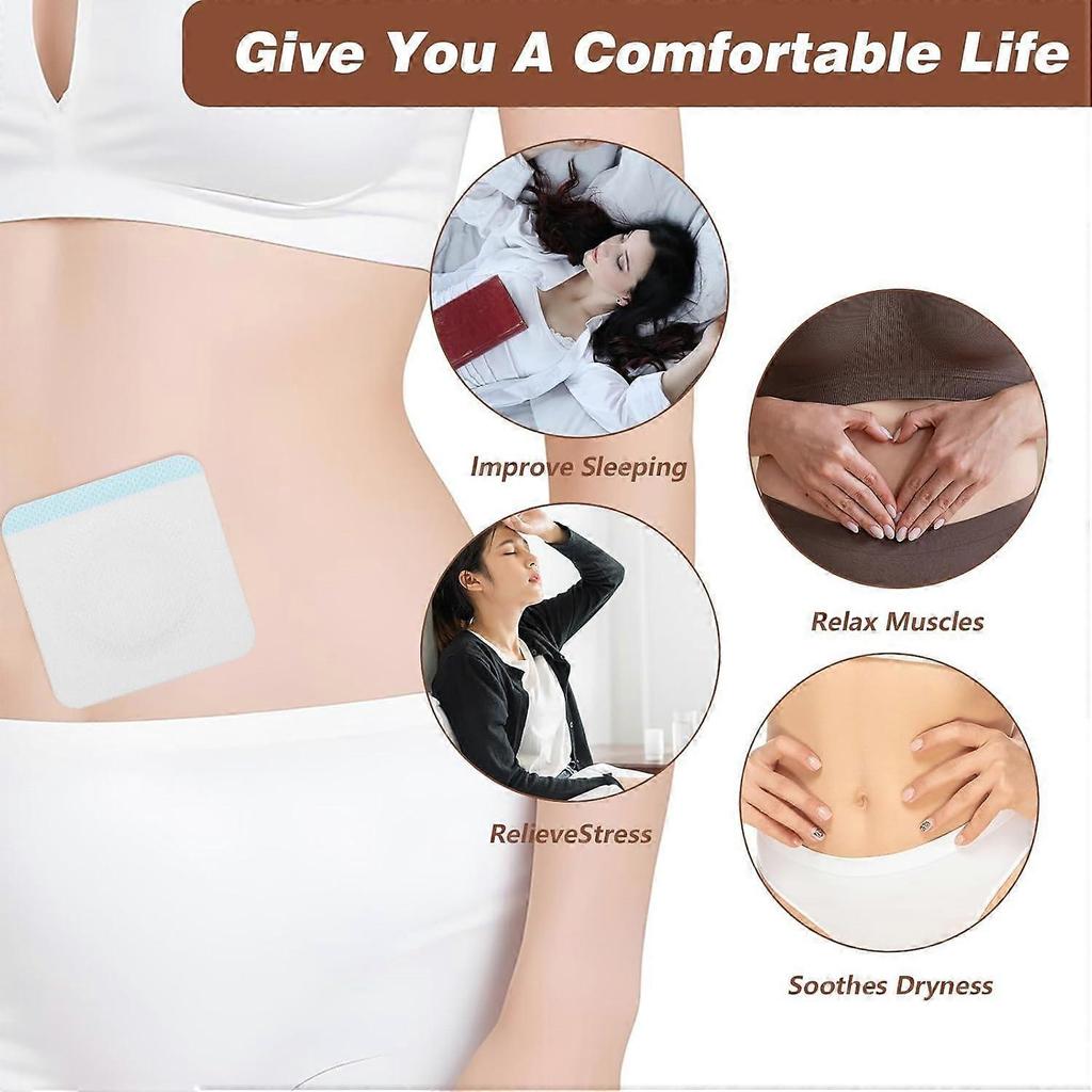 50Pcs Castor Oil Pack Wrap, Self-Adhesive Castor Oil Patches, Disposable Highly Absorbent Belly Button Blank Pack Anti-Le