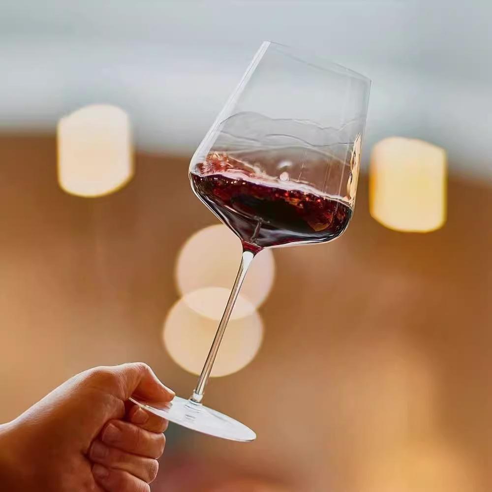 European Style Upscale Banquet Crystal Handmade Wine Glass, Extremely Thin Masterly Craft, Perfect Flawless Classic Goblet