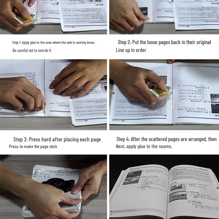 Perfect Binding Glue for Spine Repair - Ideal for Thick Books, Loose Pages, and Student Use