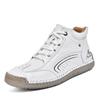 Men's Plus Size Hand-Stitched Leather Fashion Boots - Comfortable Outdoor Casual Loafers by Dr. Martens Street Trend