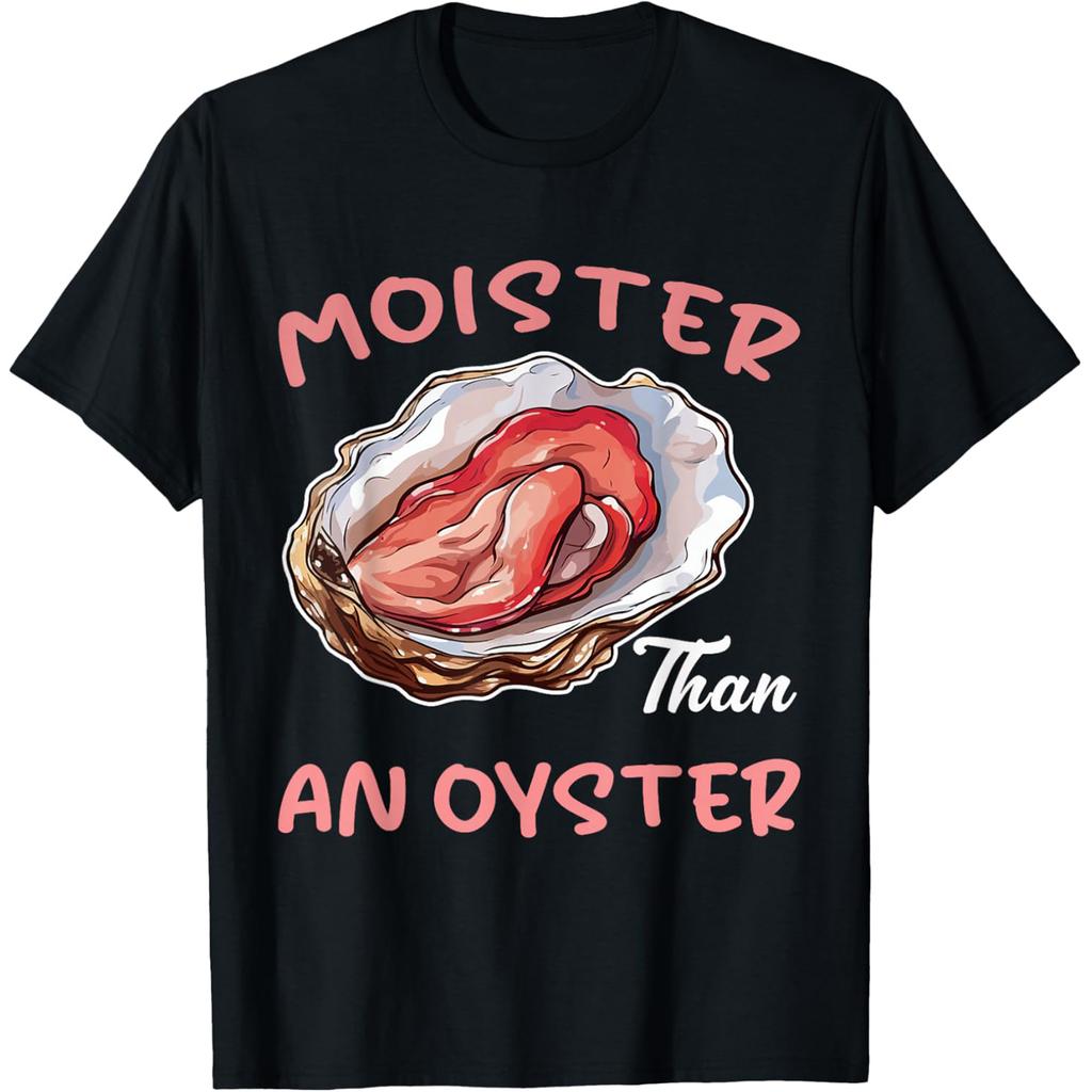 Oyster Club Oysters Summer Holiday Vintage T Shirts Men Cotton Humor Streetwear Tee Shirt Short Sleeve Unisex Loose Clothing
