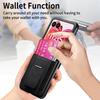 Luxus Leder Kartenfach Ständer Halter Faltbare Hülle Für Motorola Razr 60 50 Ultra 40 Harte PC Stoßfest Matte 2-teilige Handyhülle