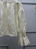 French Retro Lace Bell Sleeve Embroidered Top - Autumn/Winter Collection