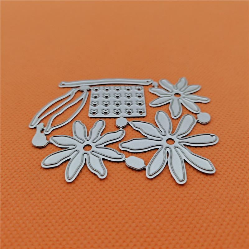 Blumen-Metall-Stanzformen, Bastel-Metall-Stanzformen für DIY-Scrapbooking-Alben, Papierkarten