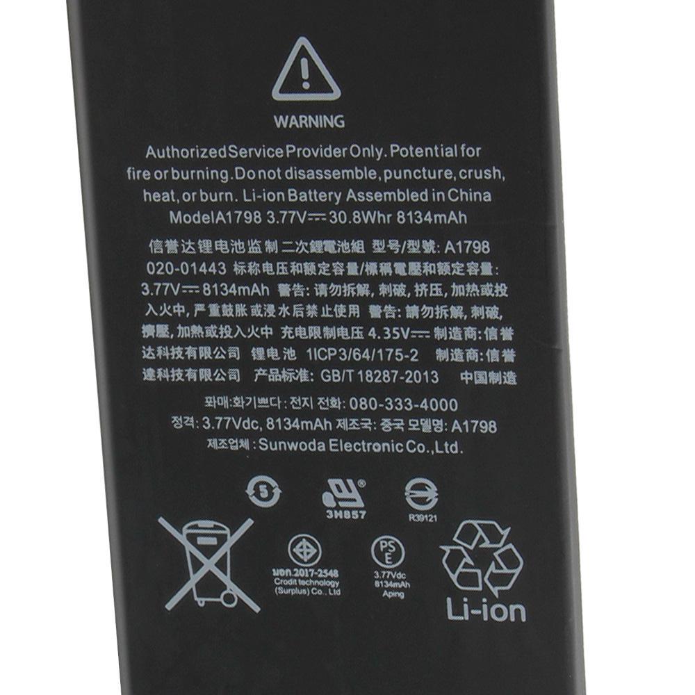 Rechargeable Lithium Battery For iPad Pro 10.5" Inch A1709 A1701 A1852 A1793 Tablet Battery 8134mAh