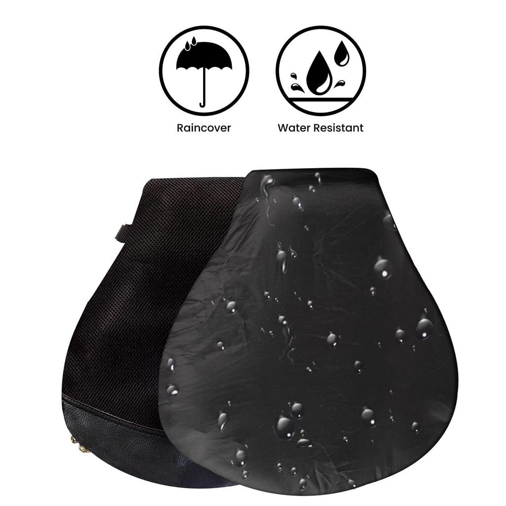 Nadmuchiwana poduszka powietrzna | Oddychająca siateczkowa poszewka i antypoślizgowy spód | Idealna do celów medycznych, do biura, domu, na motocykl