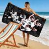 The Spurs Print Beach Towel, Large Soft Quick Dry Towel for Beach Camping Swimming