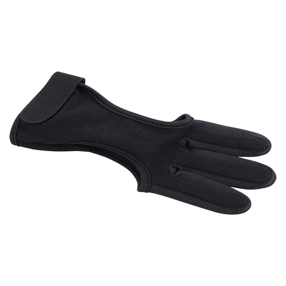 Non-Slip Recurve Bow Gloves Leather Fingertip Shooting Hand Guard  Teenagers Use