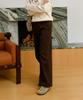 PIGMENT Winter Fleece-Lined Wide Pants (Xjdp250990)