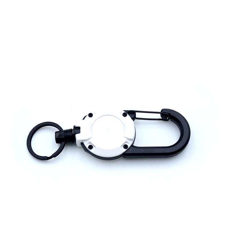 Outdoor Tactical Easy-Pull Telescopic Wire Rope Multifunction Keychain - Anti-Lost, Easy-Rebound