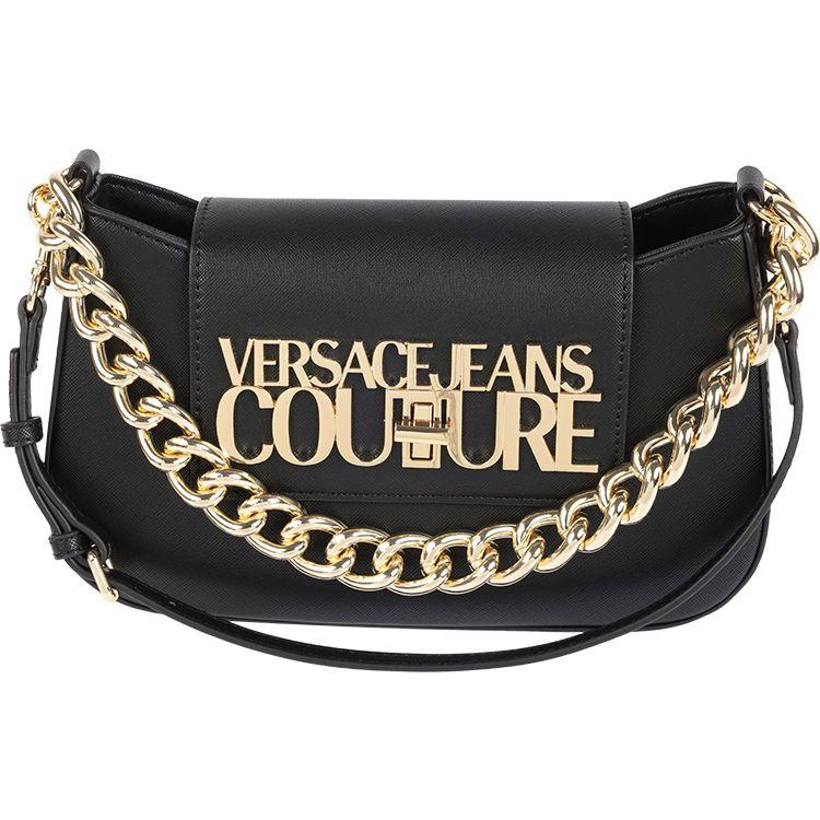 Versace Jeans Couture Metal Logo Lock Closure Polyester Shoulder Bag Small Women shoulder bag Black 74VA4BL2-ZS467-899 Basic Set BagDust Bag 26460₽