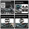 For Kymco AK550 AK 550 NEW Motorcycle Body Anti Scratch Rubber Carbon Fiber Pattern Decorative Protective Decal Sticker Pad