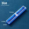 Refillable Ergonomic Fountain Pen for Students - Transparent Colored Plastic Design
