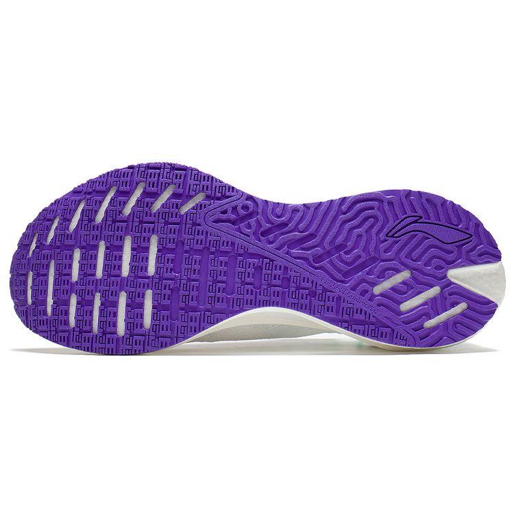 Li-Ning Essential Reflective Lightweight Breathable Rebound Low-Top Running Shoes Men Sneakers White Green ARRS003-13