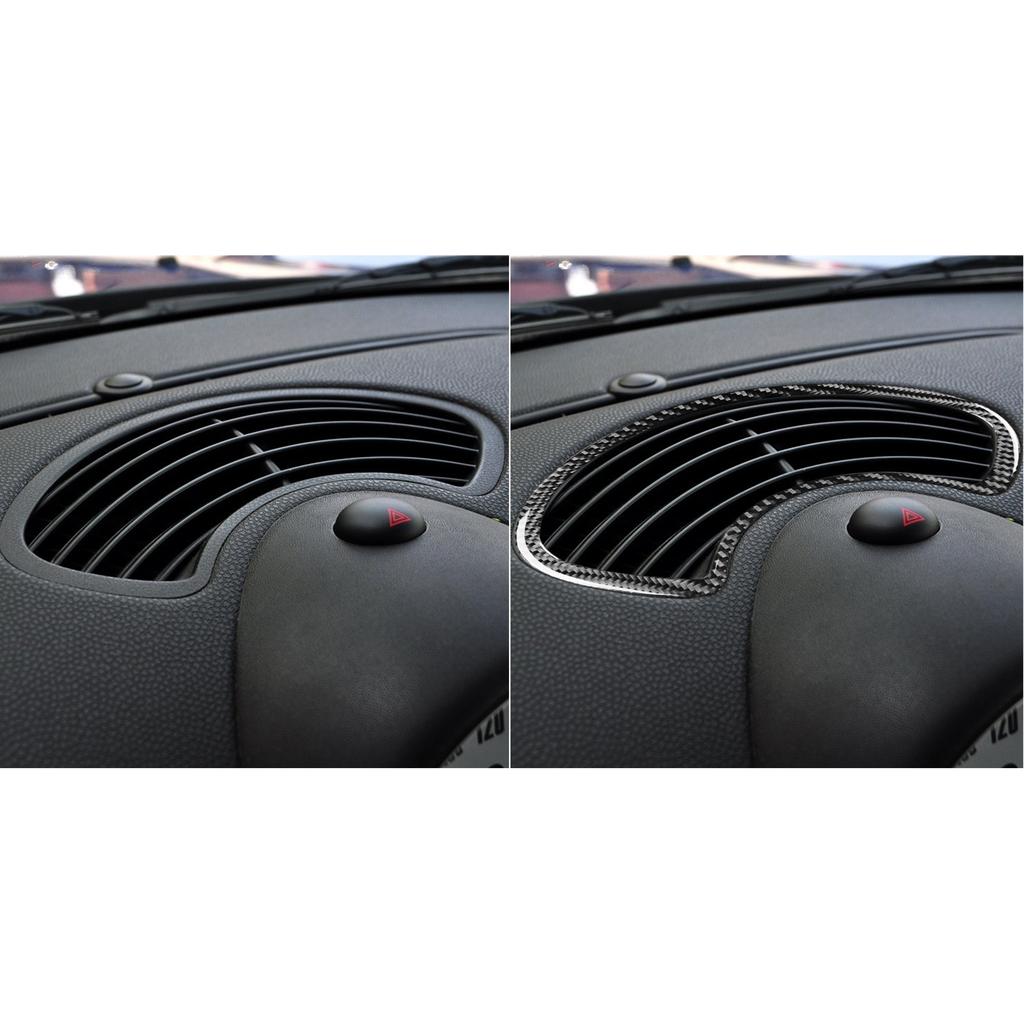 For Mini Cooper R56 R55 R57 2007-2010 Carbon Fiber Instrument Air Conditioning Vent Panel Car Accessories Decorative Stickers