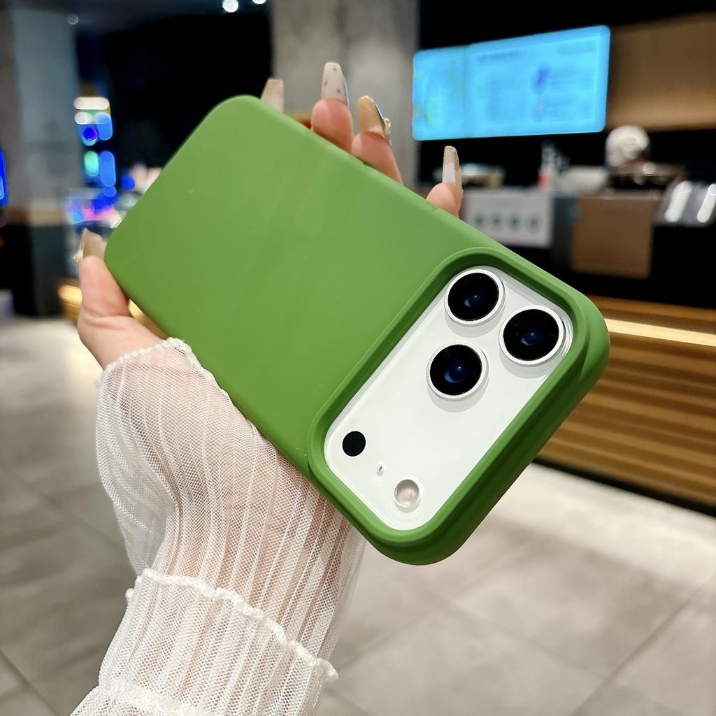 Official Liquid Silicone Fluorescence Candy Color Phone Case For iPhone 17 Air Pro Max Original Colorful Shockproof Bumper Cover