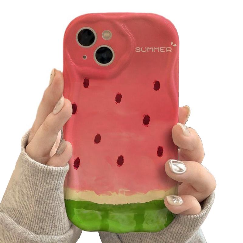 

Cute Watermelon Pattern Phone Case For iPhone 11 12 13 14 15 16 e Pro Max Mini Plus SE 2020 2022 X XS XR iPhone 16