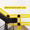 Four Fold Ruler Multi Angle Ruler Template Folding Angle Measuring Tool, Brick Tile Wood Corner Product Folding Ruler