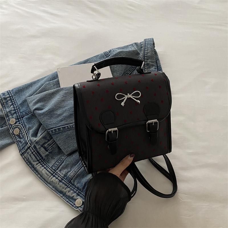 Stylish 2024 Autumn Japanese Retro Casual Backpack For Women With Bowknot Design