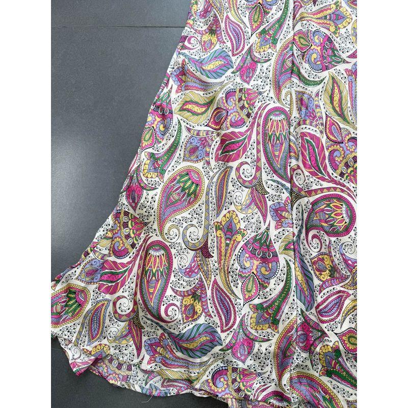 Foreign Trade Order Retro Palace Style Peach Heart Collar Paisley Waist Hugging Pleat Dress Slimming Long dress