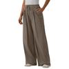 Women High Waist Wide Leg Lounge Pants with Drawstring Loose Fit Soft Stretchy Fabric Relaxed Fit Trousers for Everyday Wear