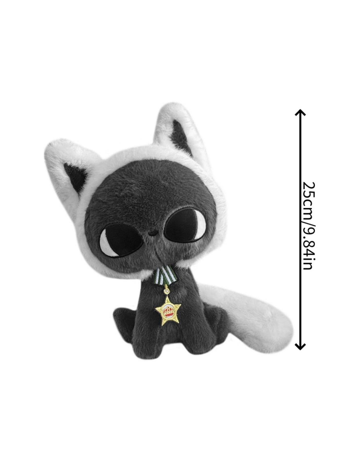 25cm/35cm Moonlight Cat Stuffed Animal Elegant Black Cat with Starry Night Pattern Kawaii Celestial Gift Girls&Witchcore Lovers