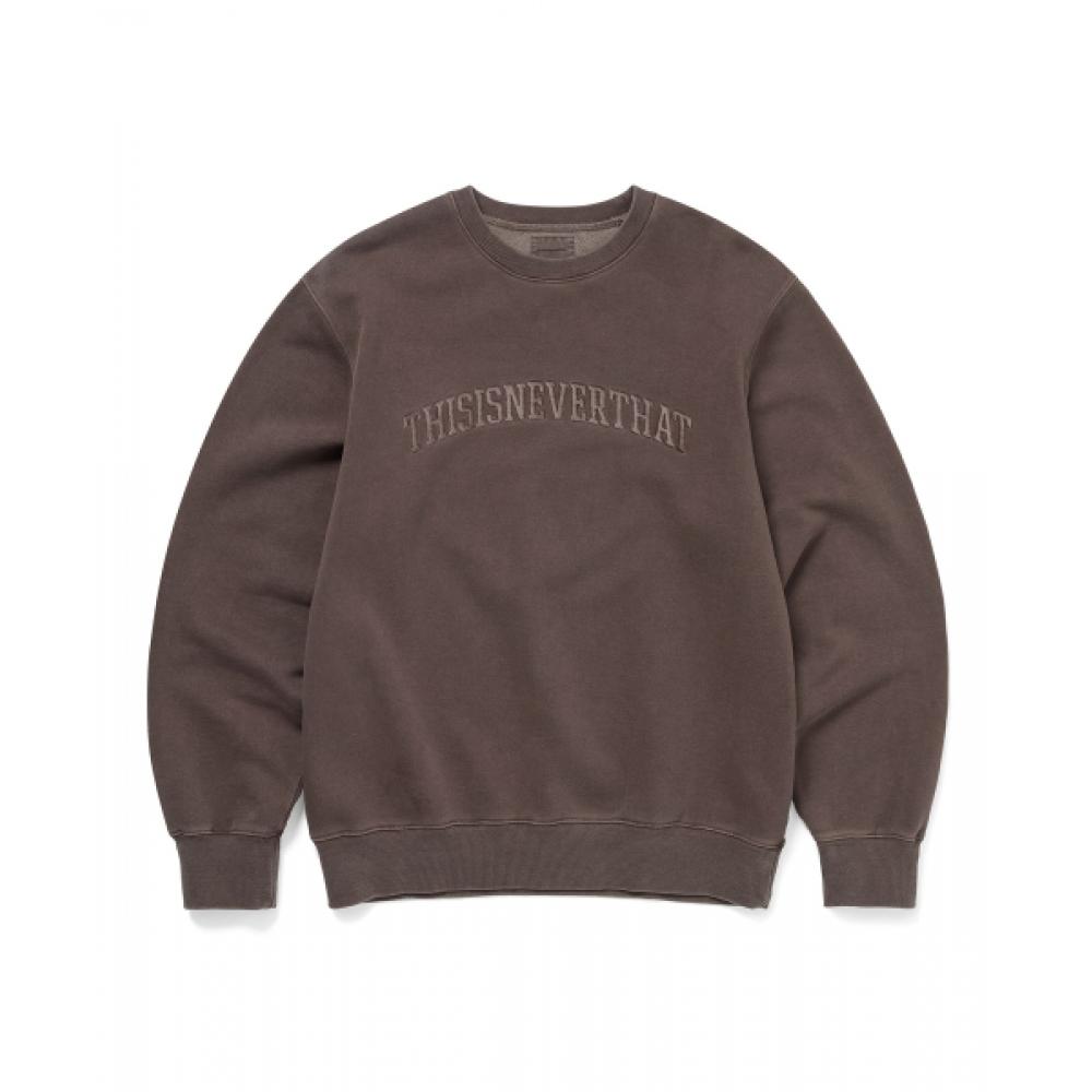 Thisisneverthat Arch Logo Crewneck Dark Chocolate S