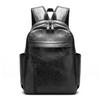 Li Shen Retro Casual PU Leather Laptop Backpack