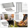 4Pcs Gas Grill Tube Burners Universal Spare Parts Grill Burner Tubes for Camping Party BBQ Supplies Barbecue Cooking Tools