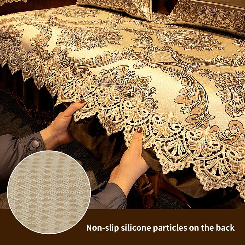 Luxury Anti-slip Sofa Cushion Four Seasons Universal Jacquard Fabric Sofa Cover Home Living Room Decor 1/2/3/4 Seat Couch Covers