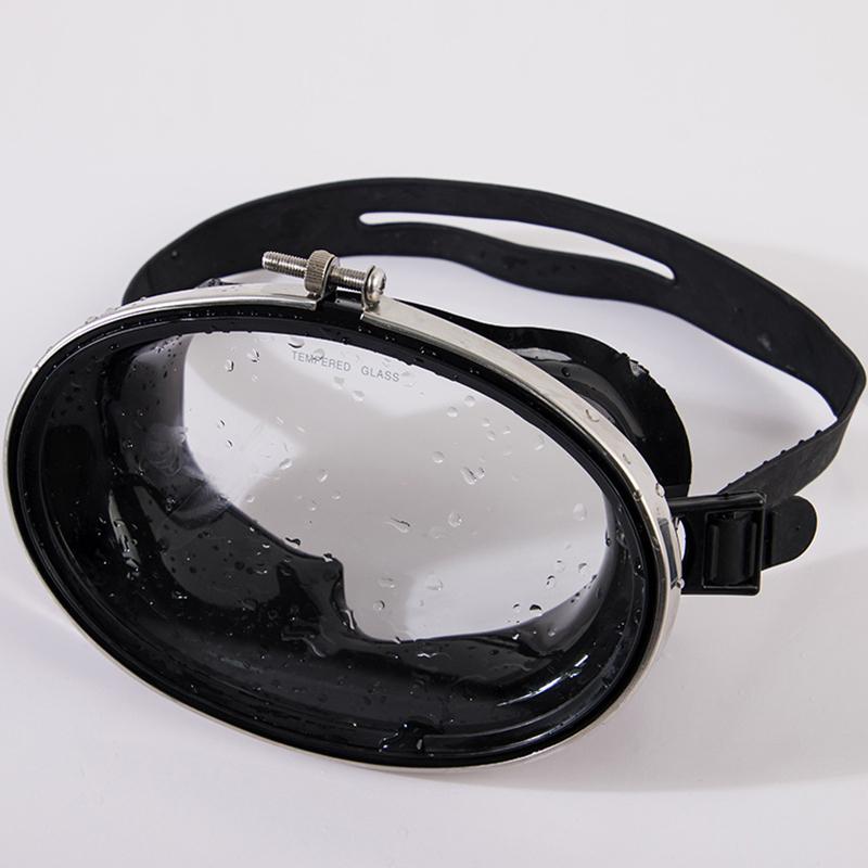 Oval Diving Mask Single Lens Scubas Mask Panoramic Wide View Tempered Glass Lens Freediving Water Mask For Underwater Adventures