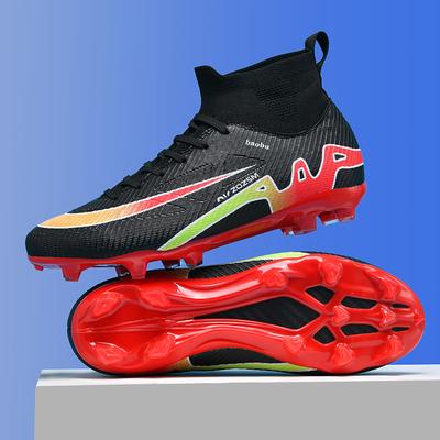 Mens Football Shoes TF/FG High-quality Snug Wear-resistant Strong Stable Grip Lawn Training Competition Football Shoes for Men