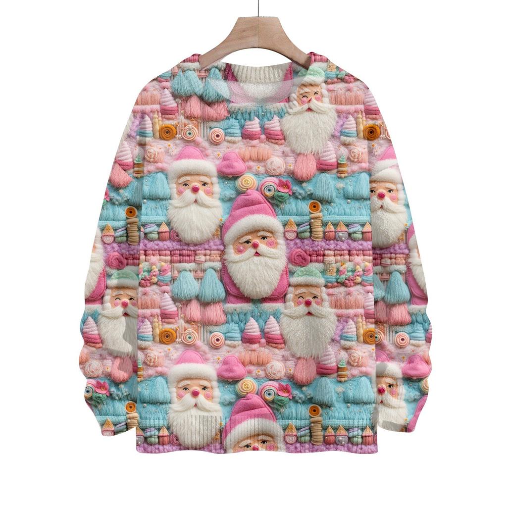 Christmas Sweatshirts For Women Knit Sweater Cute Shirt Fall Crewneck Pullover Tops