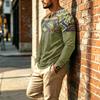 Men's Casual Vintage Boho Long Sleeve Shirt for Everyday Wear