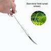 Aquatic Plant Care Kit: Scissors, Sand Leveler, Tweezers, Cloth Bag - 5-Piece Set.