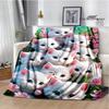3D Cute Cat Printed Blanket Flannel Warm Blankets Soft and Comfortable Blanket Bed Linings Cubre Cama Birthday Gift