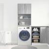 Mobile per Lavatrice Grigio Sonoma 64 x 24 x 190 cm Legno Ingegnerizzato