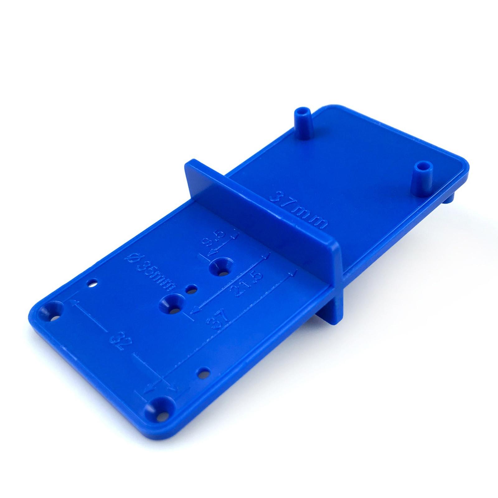 

35mm & 40mm Woodworking Hinge Hole Locator Template - Precision Drill Guide for Cabinet Door Installation One Size