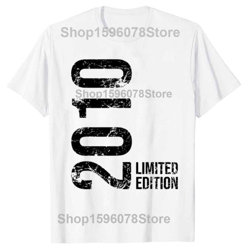 13th Birthday 13 Years Boy Girl Retro Vintage 2010 T Shirts Summer Graphic Streetwear Brother Sister Birthday Gifts T-shirt Men