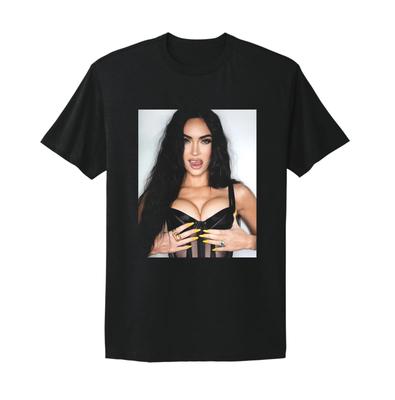 Letní horká výprodejová Megan Fox Unisex Oversized Vysoce kvalitní Tričko Megan Fox Plakát Grafické Dámské a Unisex Tričko